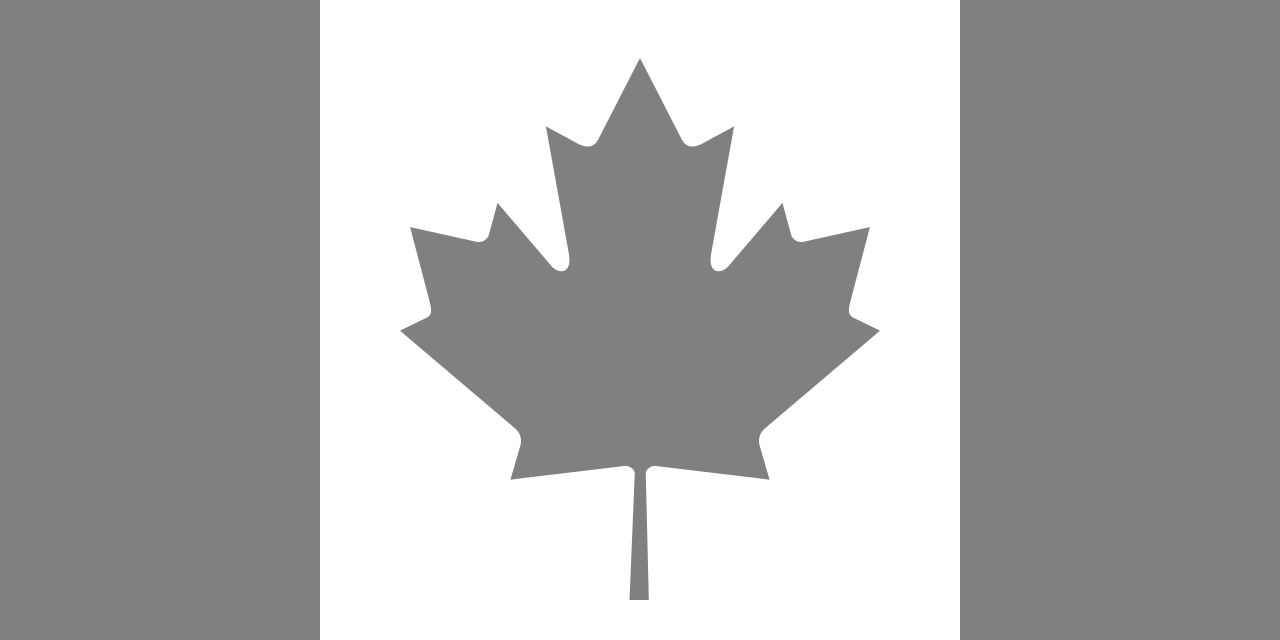 Grey Maple Leaf