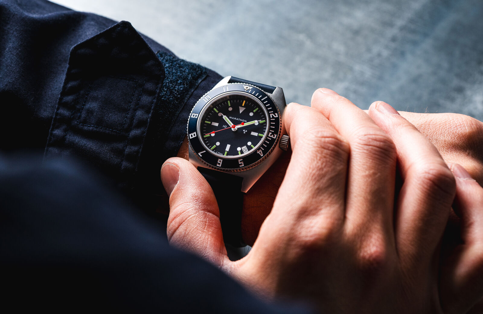 Marathon Blue Yonder Steel Navigator Pilot Watch