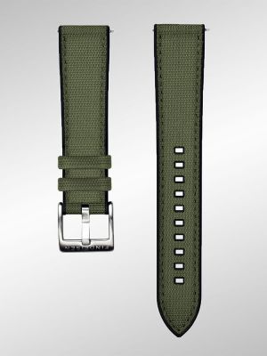 Findeisen Hybrid Cordura and Rubber Strap - Olive Green 20mm