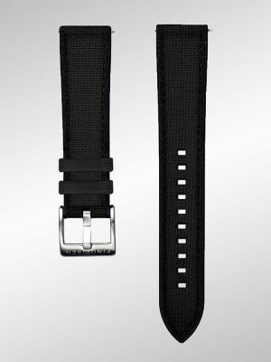 Findeisen Hybrid Cordura and Rubber Strap - Black 20mm