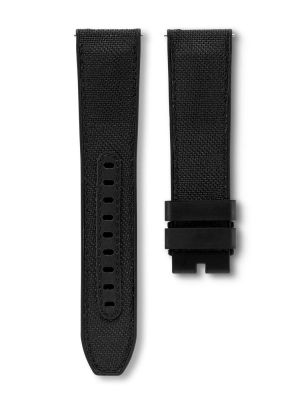 Delma 22mm Hybrid Cordura-Rubber Strap - Black