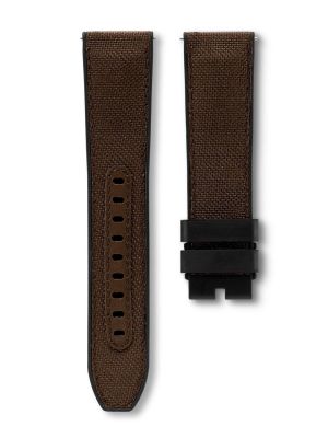 Delma 22mm Hybrid Cordura-Rubber Strap - Brown