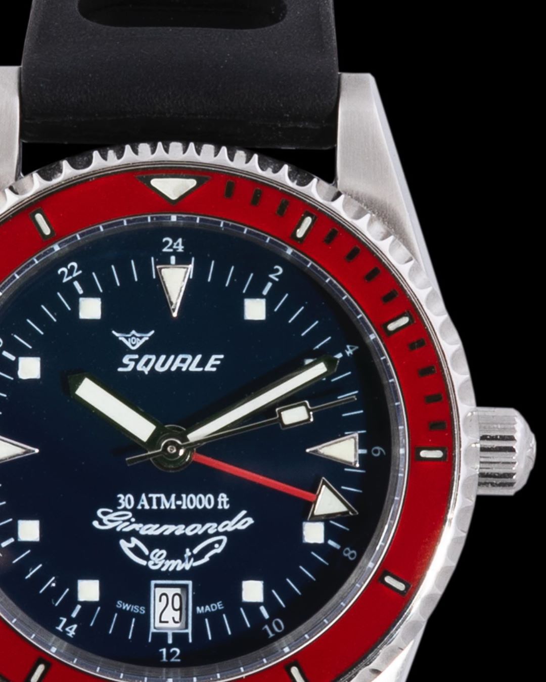 Squale 30 atmos Giramondo GMT Dive Watch