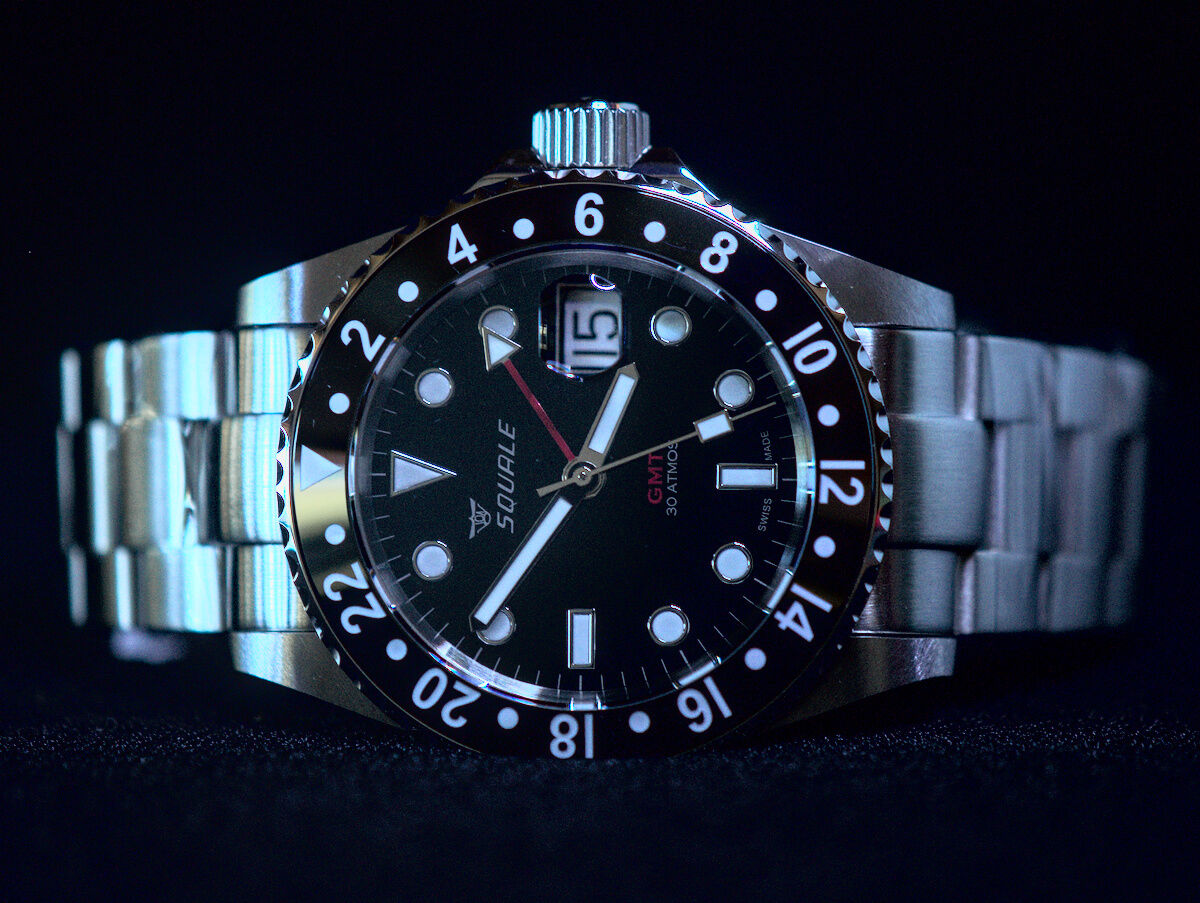 Squale 30 atmos Black GMT Ceramica Dive Watch