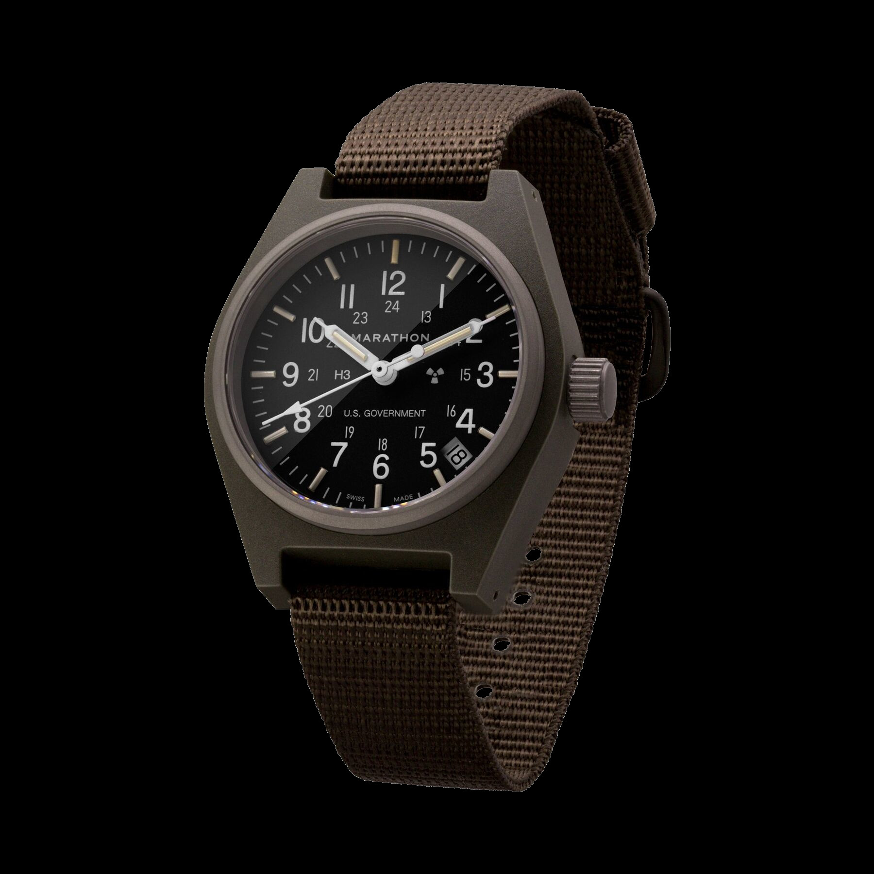 Marathon General Purpose GPQ-Date Field Watch - Sage Green