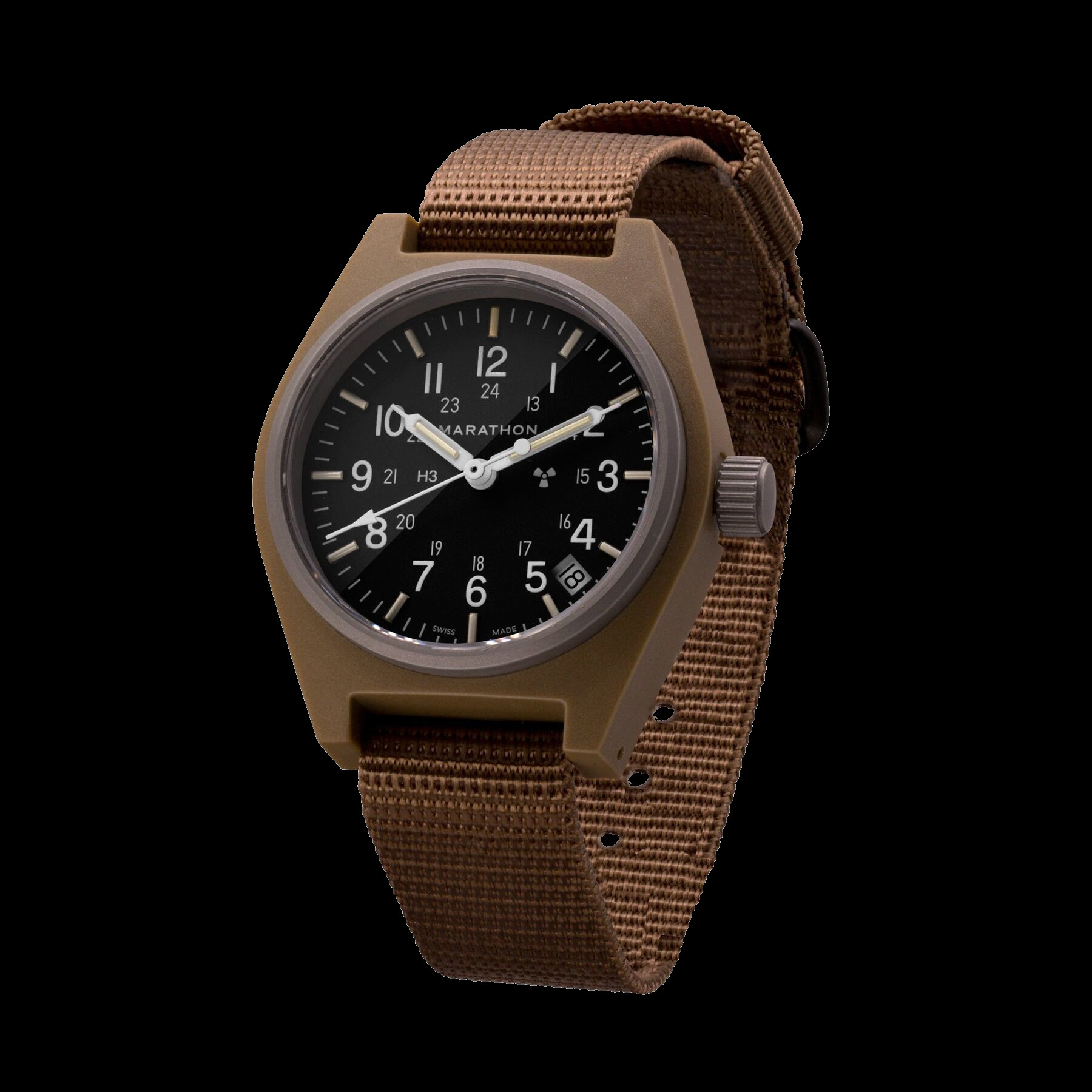 Marathon General Purpose Quartz - GPQ-Date Field Watch - Desert