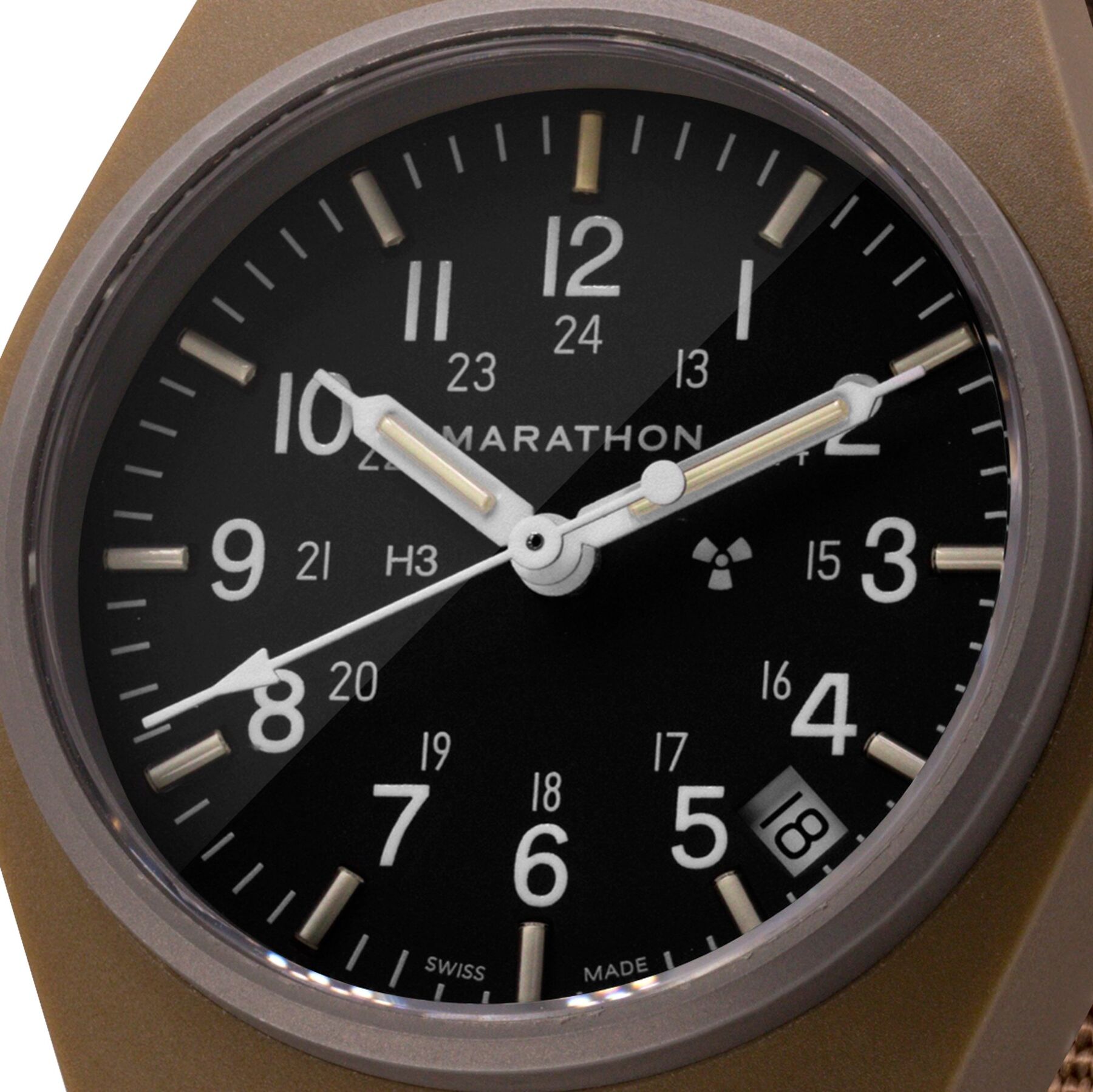 Marathon General Purpose Quartz - GPQ-Date Field Watch - Desert