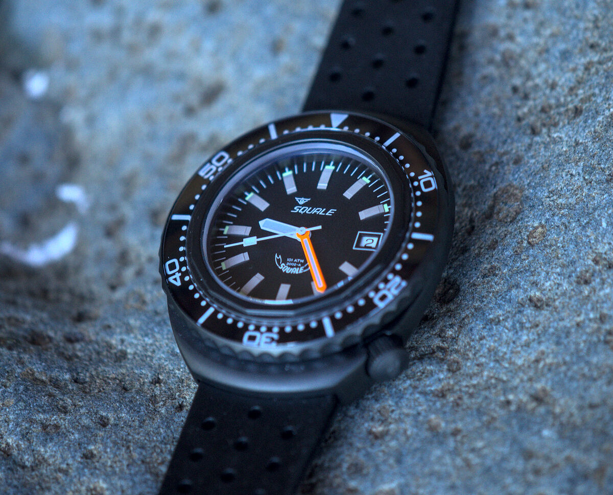 Squale 101 atmos 2002 Professional Dive Watch - Black PVD