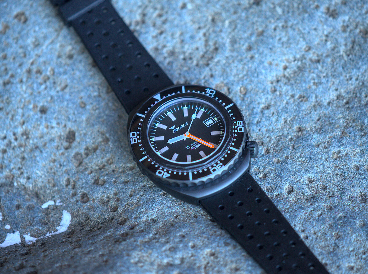Squale 101 atmos 2002 Professional Dive Watch - Black PVD