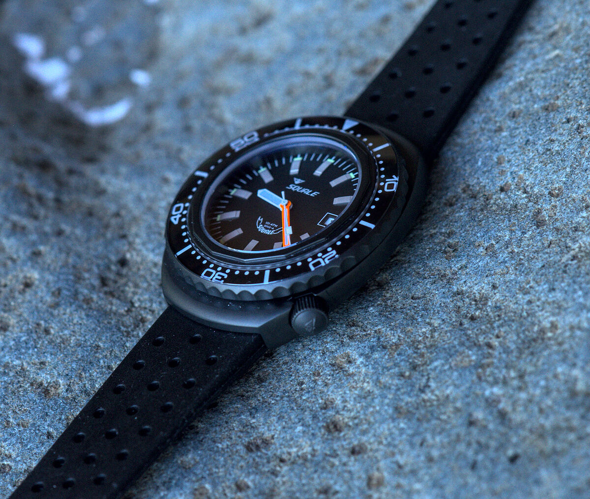 Squale 101 atmos 2002 Professional Dive Watch - Black PVD