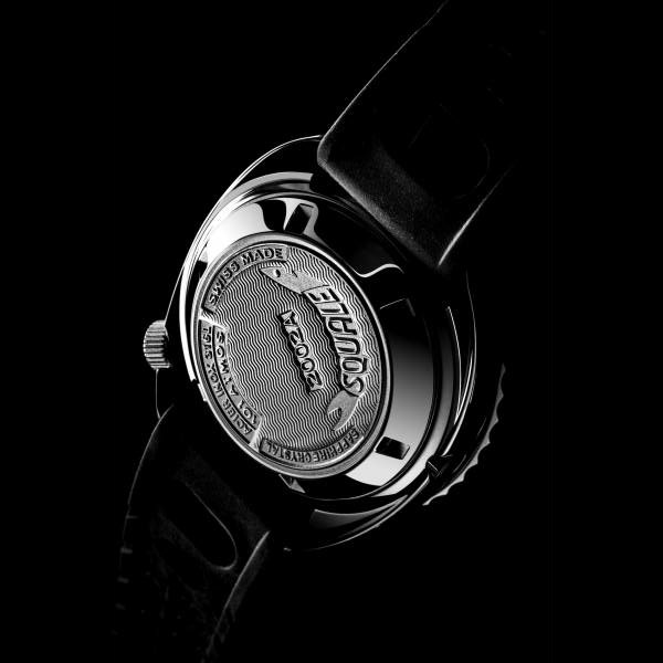 Squale 101 atmos 2002 Dive Watch - Black Round Dots Polished