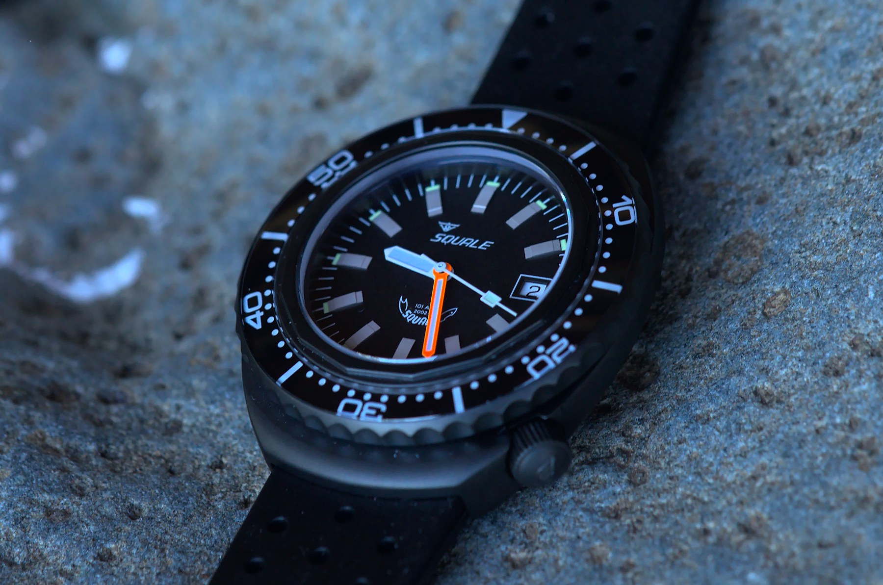 Squale 101 atmos 2002 Professional Dive Watch - Black PVD