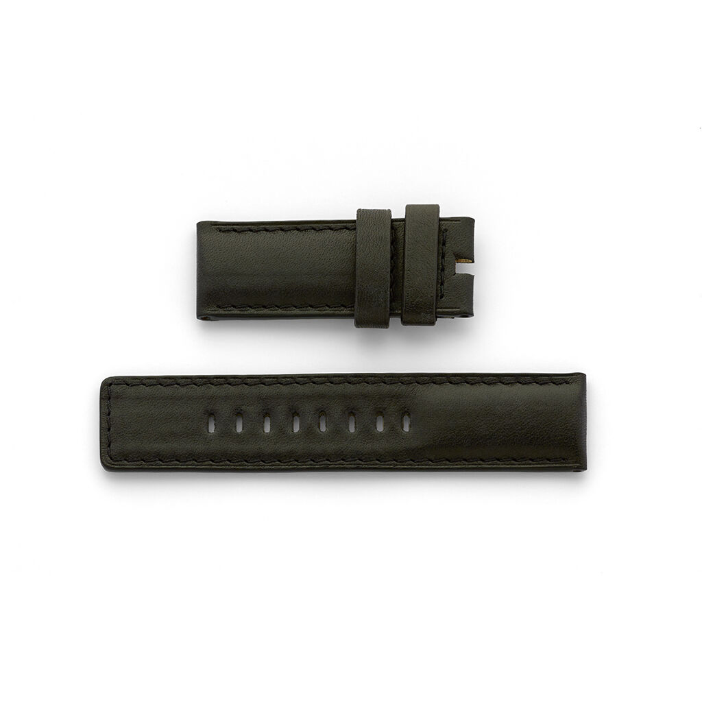 Ralf Tech 26mm Black Leather Strap
