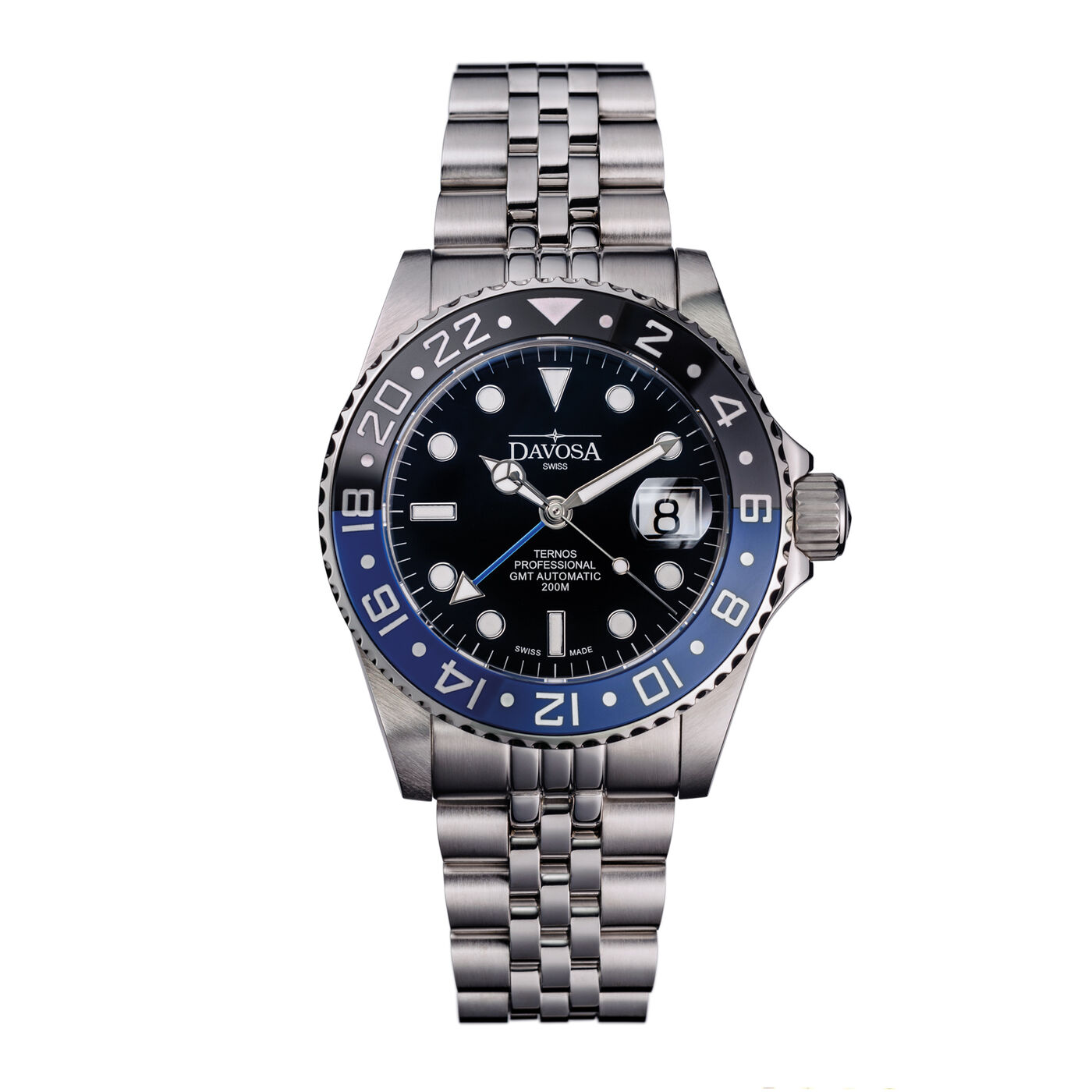 Davosa Ternos Professional GMT TT Black-Blue Dive Watch
