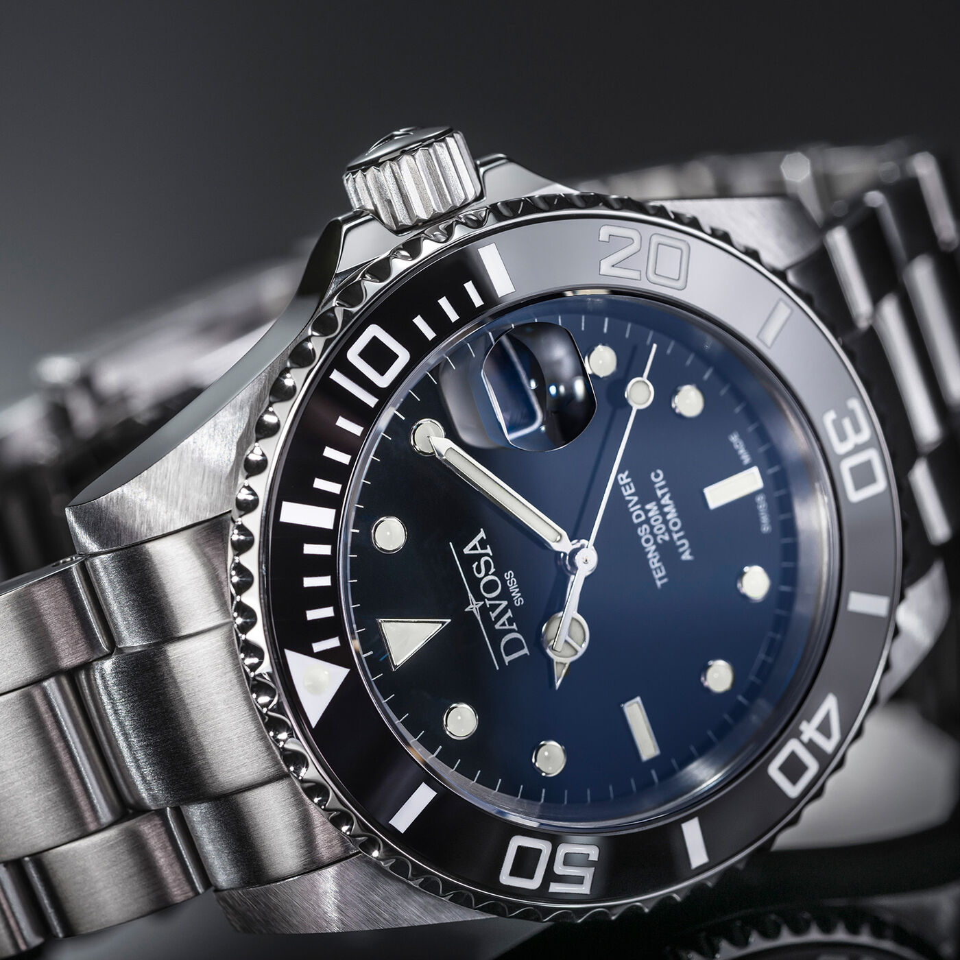 Davosa Ternos Ceramic Black Trialink Dive Watch | Australia 