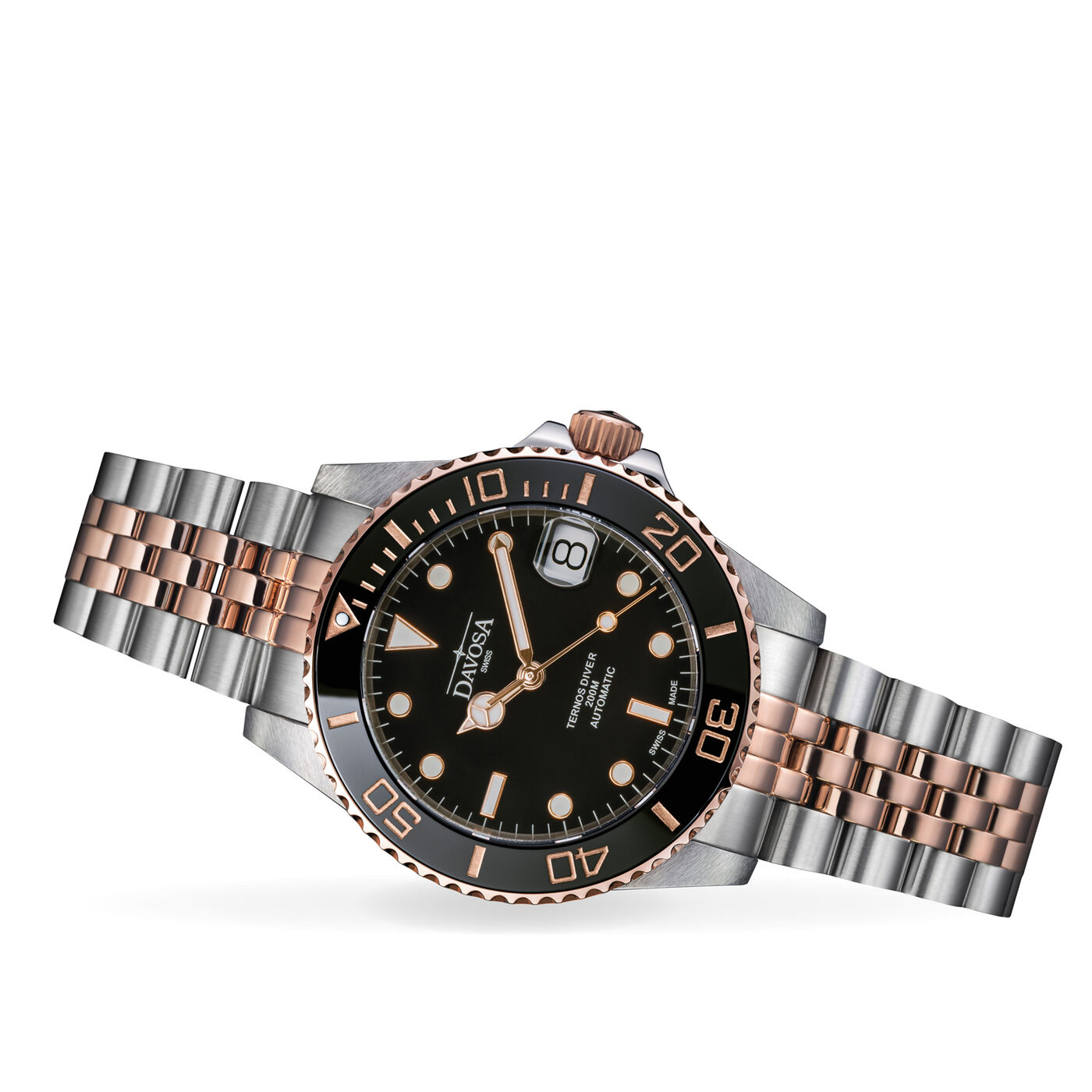 Davosa Ternos Medium Black Rose Dive Watch | Australia Authorized Dealer -  Monsoonal
