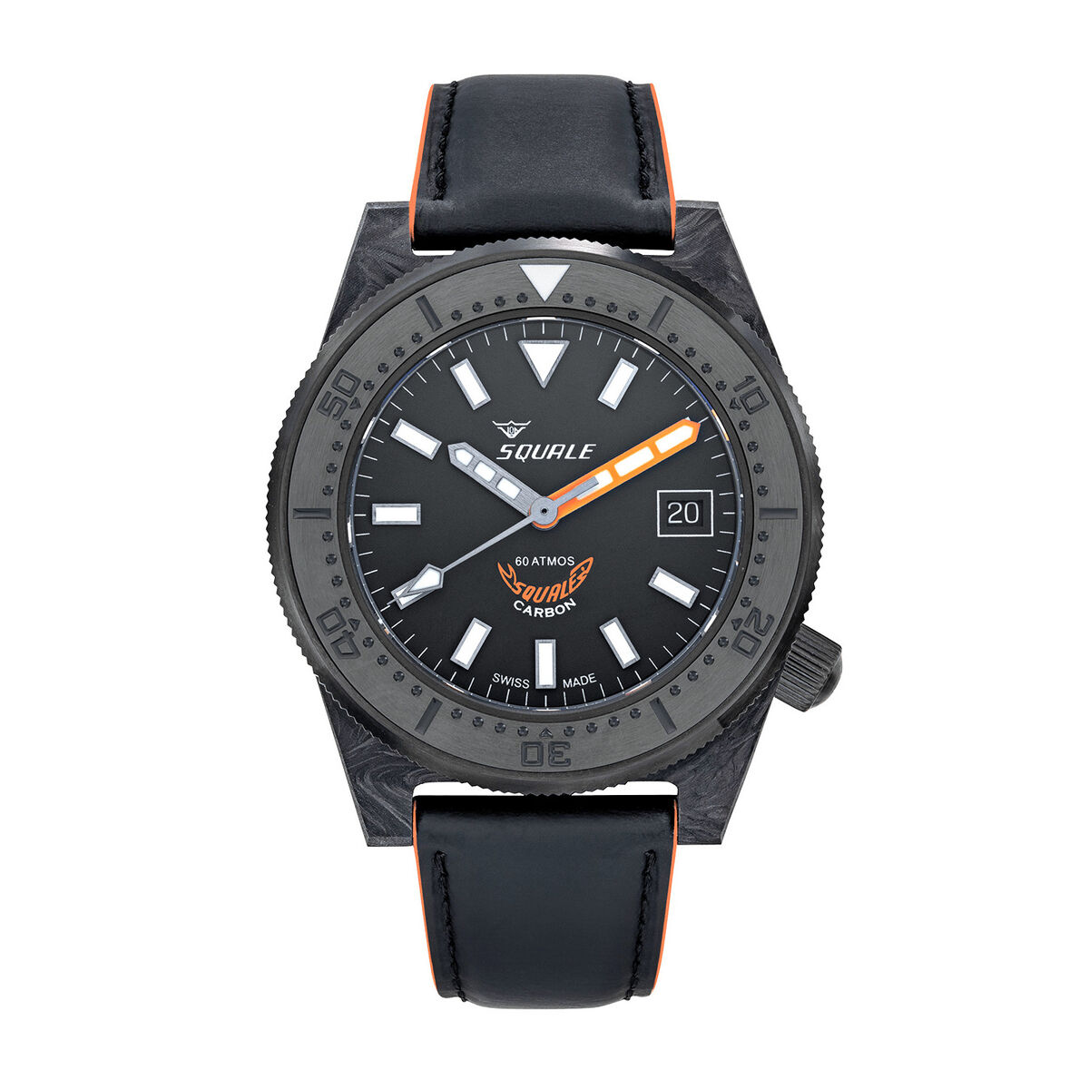 Squale T-183 Forged Carbon - Grey/Orange