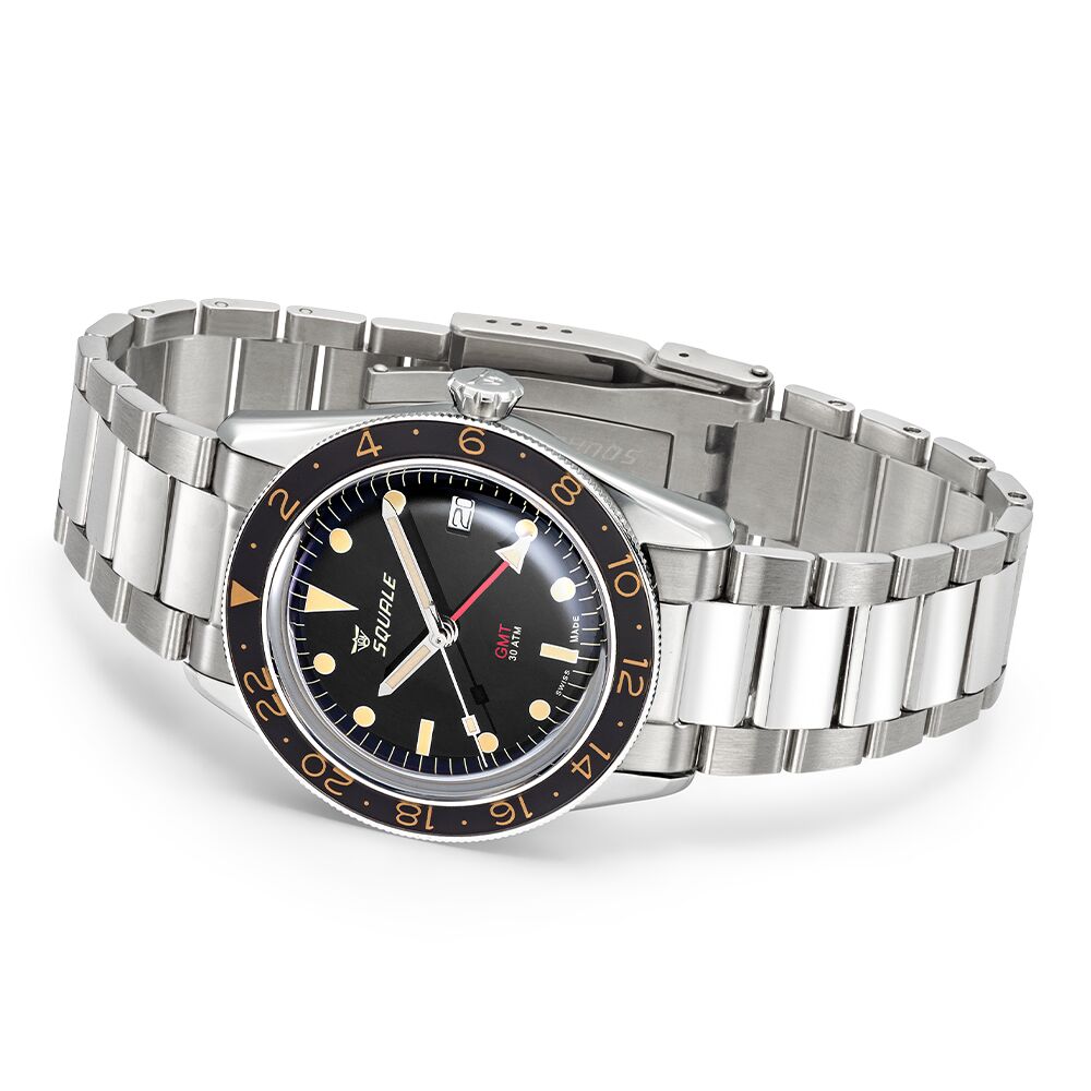 Squale Sub-39 GMT Vintage Dive Watch with Bracelet