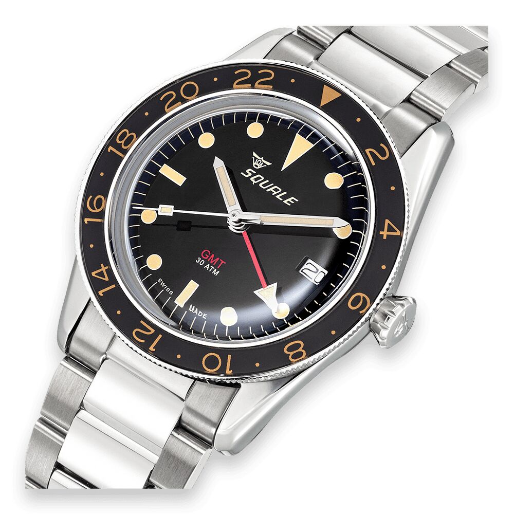 Squale Sub-39 GMT Vintage Dive Watch with Bracelet