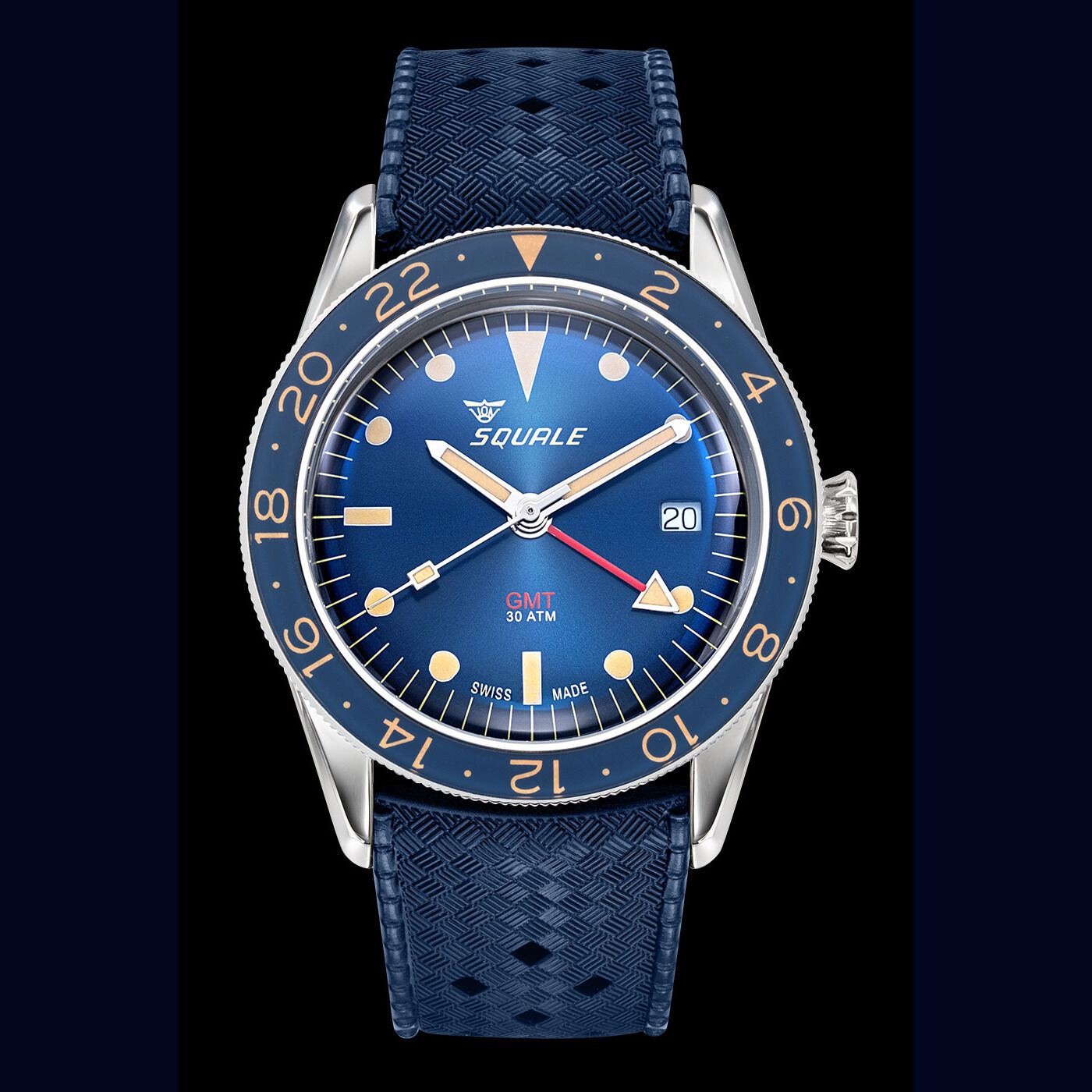 Squale Sub-39 GMT Blue Vintage Dive Watch