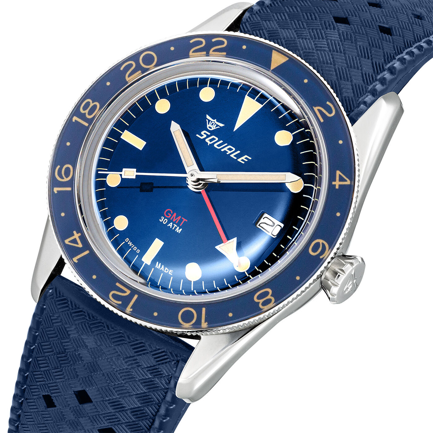 Squale Sub-39 GMT Blue Vintage Dive Watch