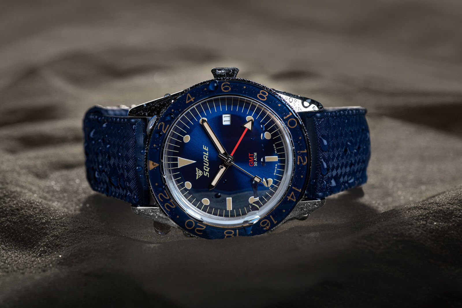 Squale Sub-39 GMT Blue Vintage Dive Watch