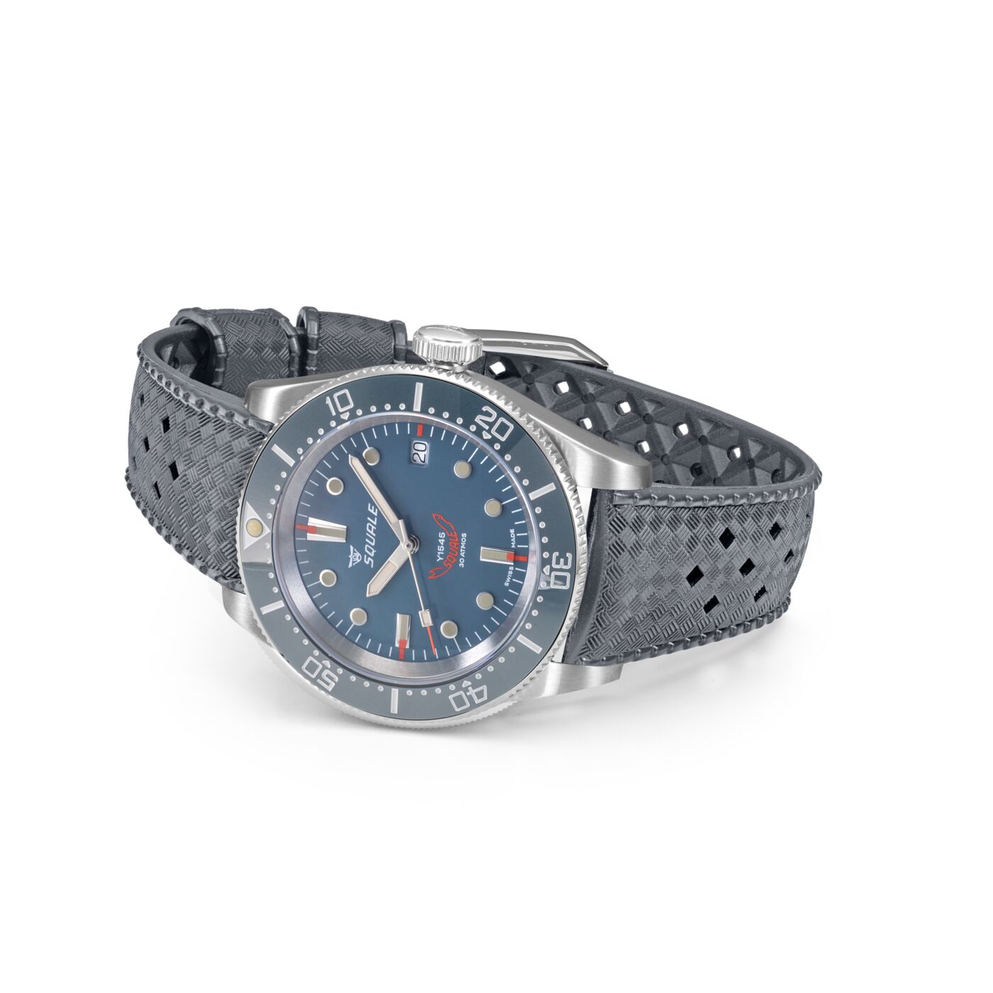 Squale 1545 Grey Rubber Dive Watch