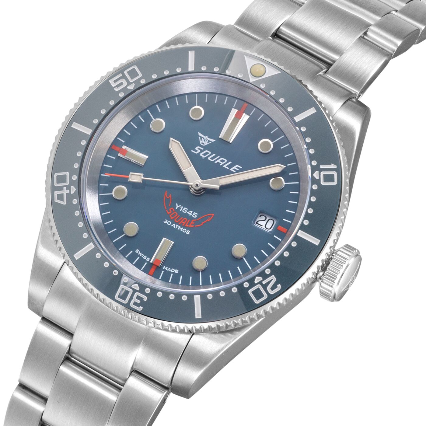 Squale 1545 Grey Bracelet Dive Watch