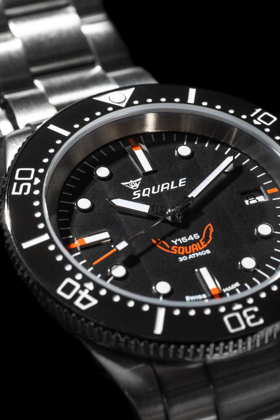 Squale 1545 Black Bracelet Dive Watch