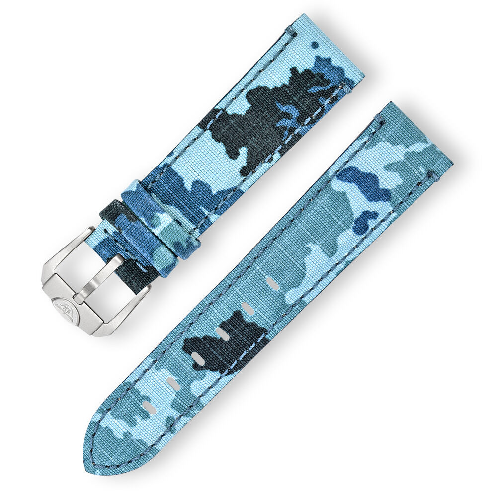 Comsubin Operational Camouflage Fabric Coated Leather Strap