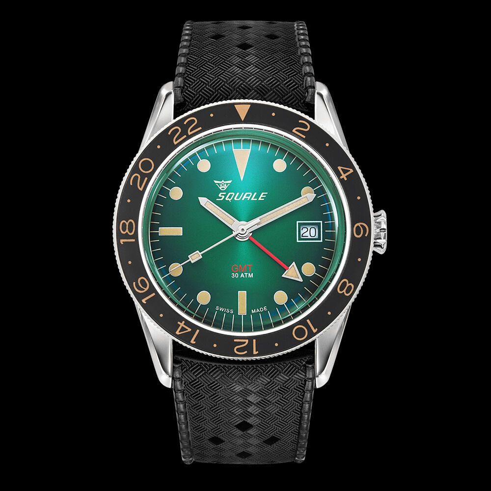 Squale Sub-39 GMT Green Vintage Dive Watch