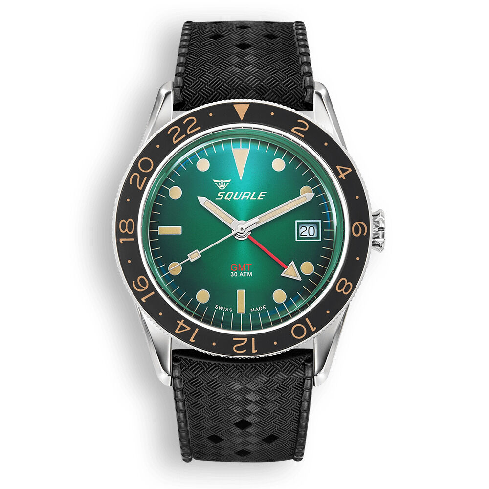 Squale Sub-39 GMT Green Vintage Dive Watch