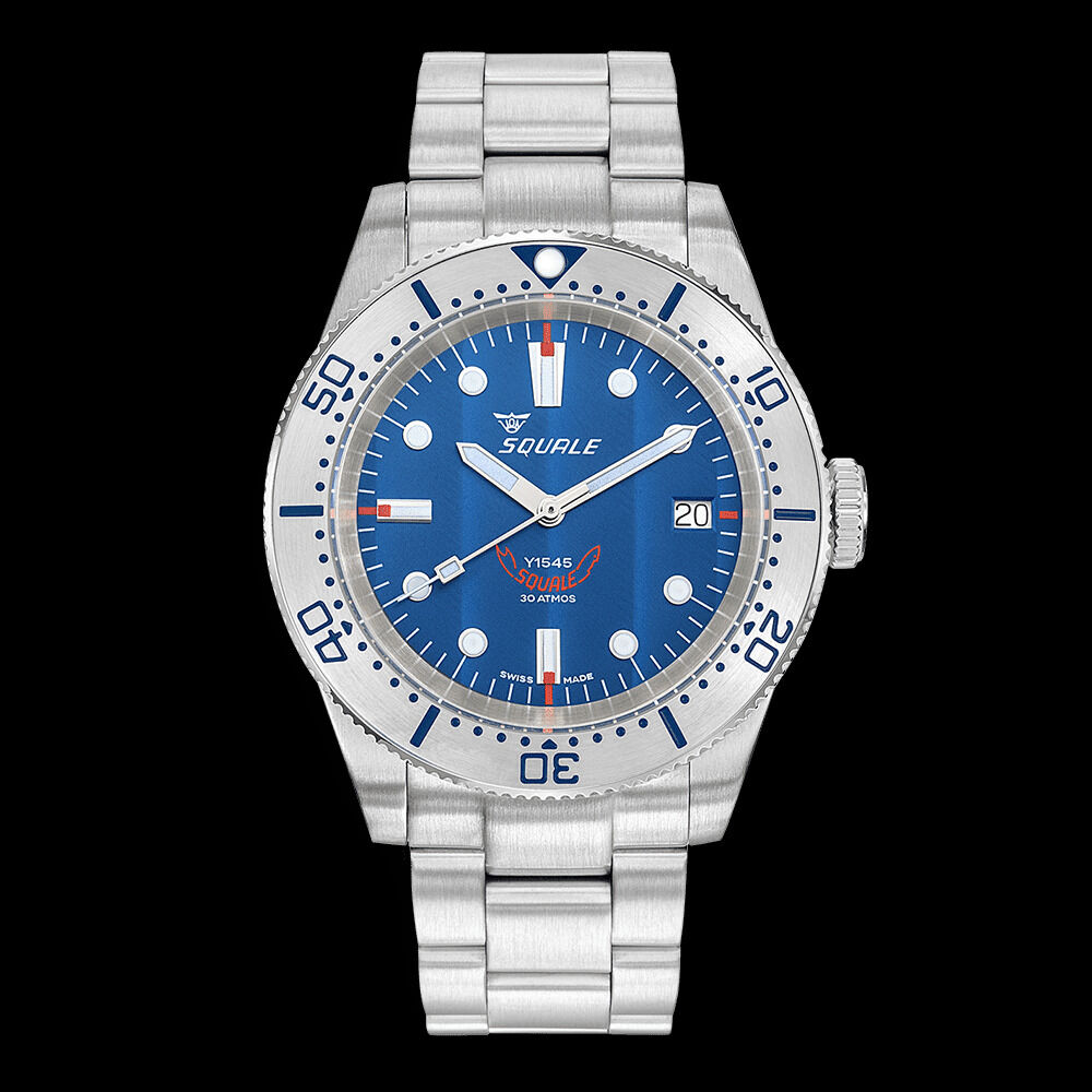 Squale 1545 Steel Blue Bracelet Dive Watch