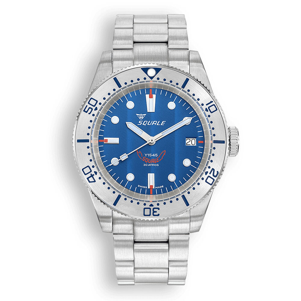 Squale 1545 Steel Blue Bracelet Dive Watch