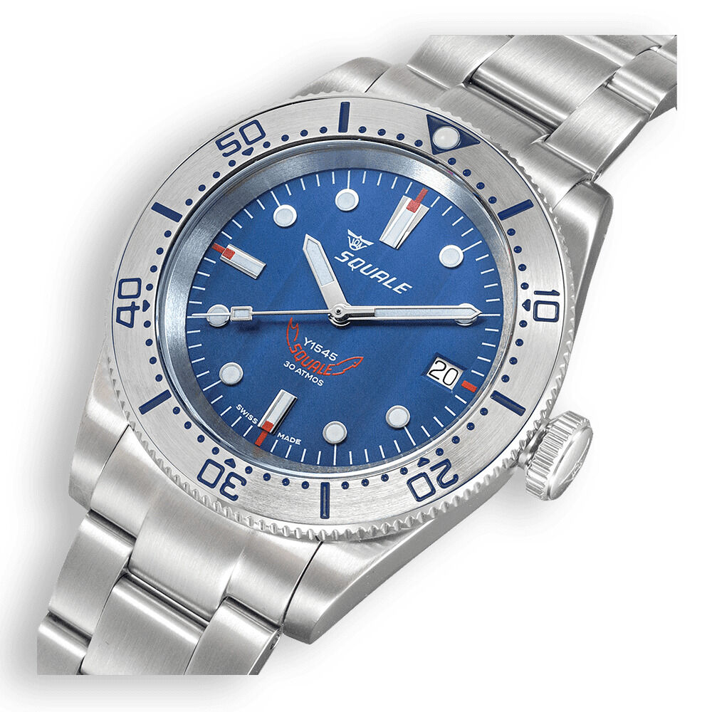 Squale 1545 Steel Blue Bracelet Dive Watch