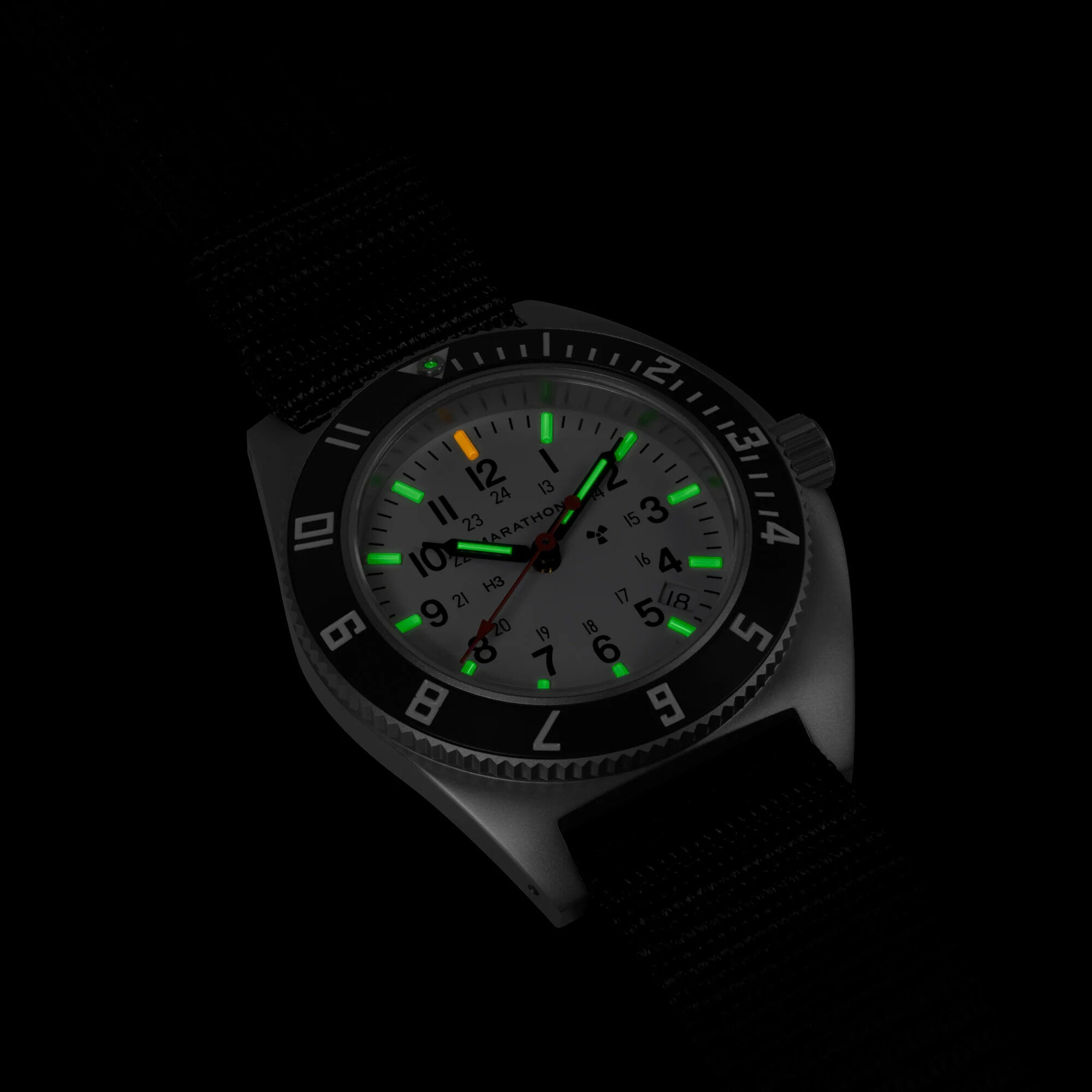 Marathon Arctic Steel Navigator Watch with Date