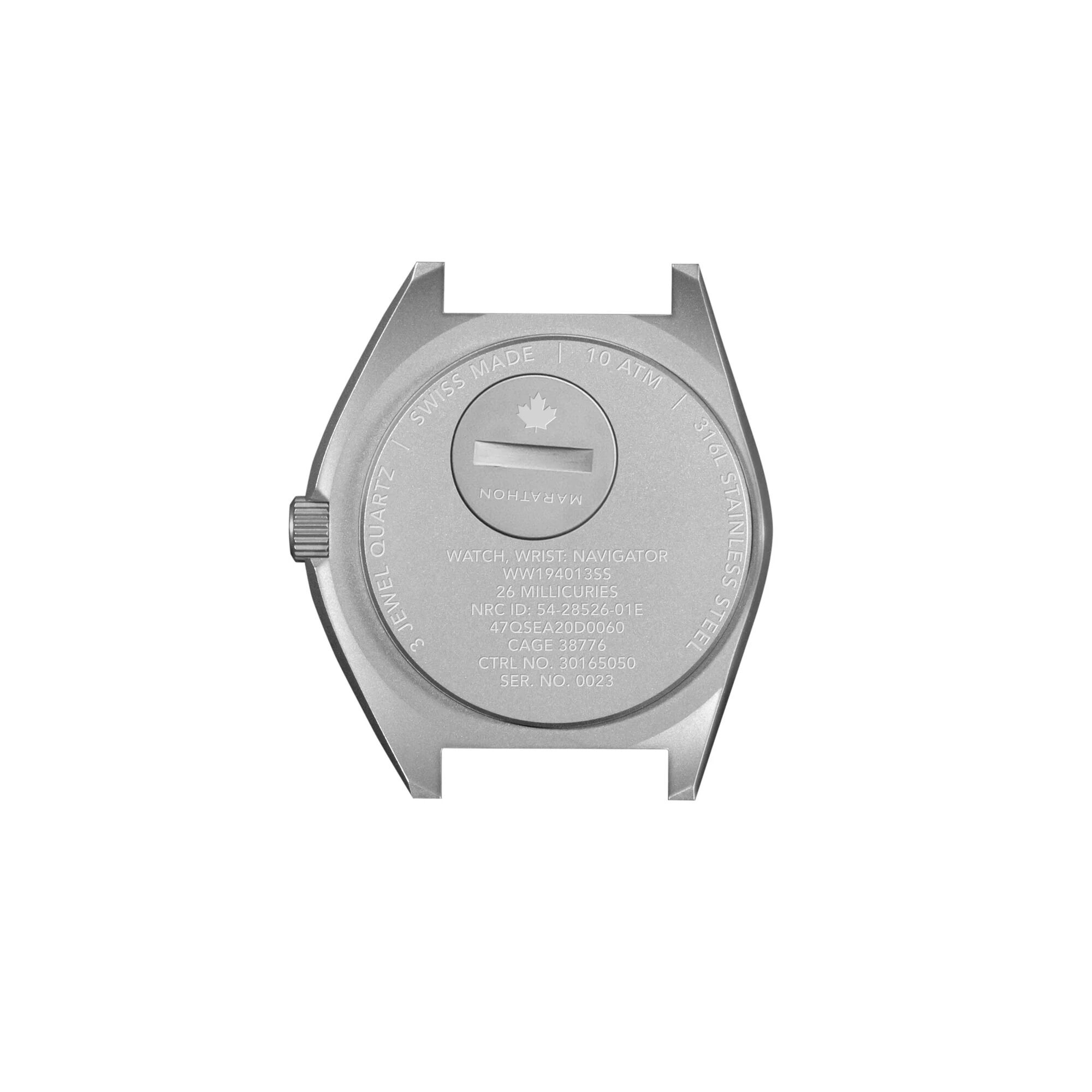 Marathon Arctic Steel Navigator Watch with Date