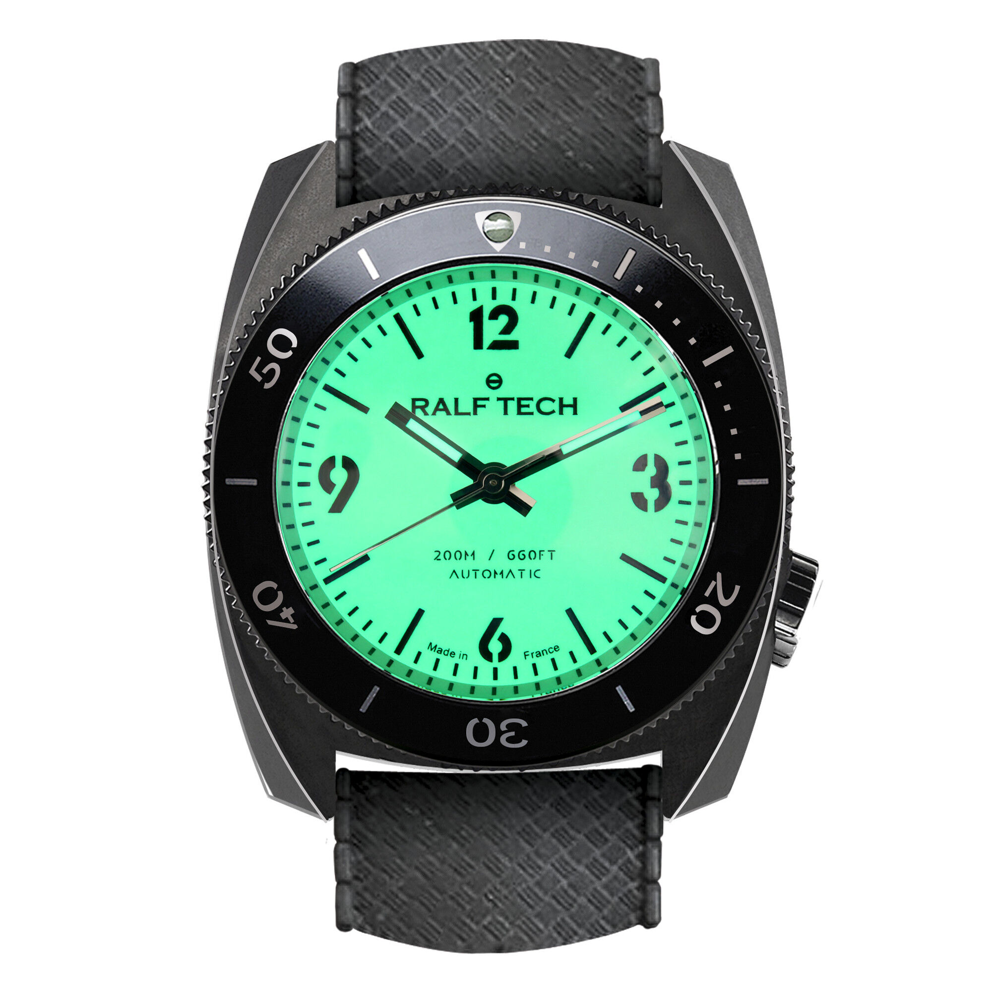 Ralf Tech WRB Black Full Lume Dive Watch | Australia Authorized Dealer ...