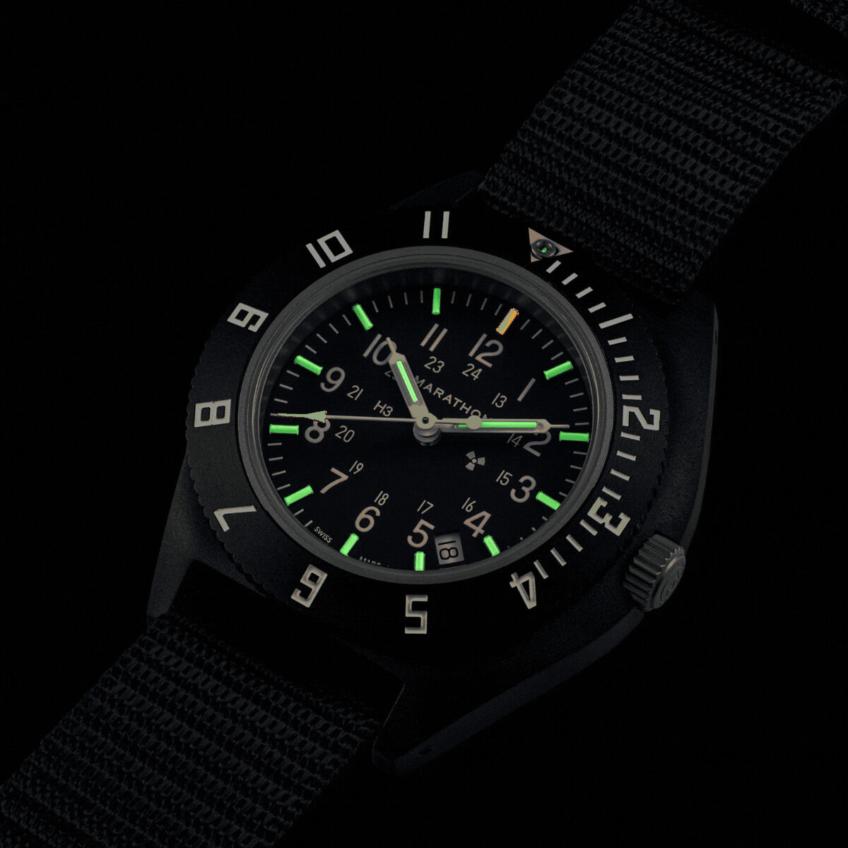 Marathon CeraShell Pilot Navigator Watch with Date