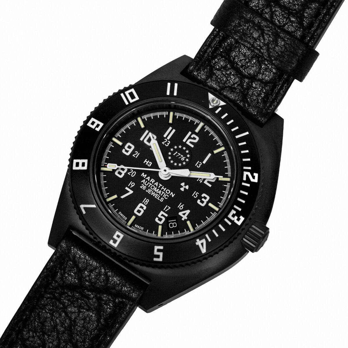 Marathon US 250 Anthracite Steel Navigator Watch with Date Automatic