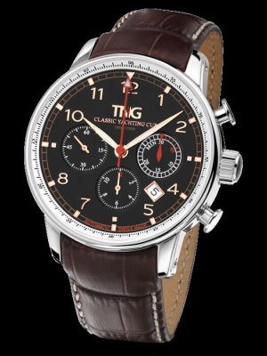 TNG Classic Yachting Cup Automatic Chronograph - Black / Polished