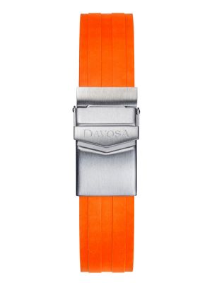 Davosa Argonautic Orange Rubber Strap