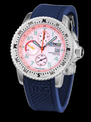 TNG Baltic Cup Chronograph Watch - Pink MOP