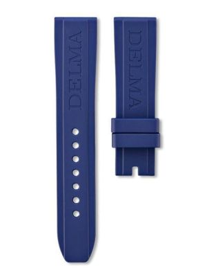 Delma 24mm Rubber Strap - Blue