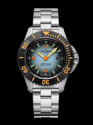 Delma Blue Shark IV Dive Watch - Blue Gradient with Black Bezel