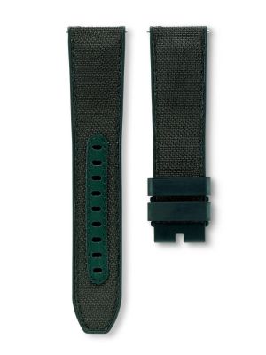 Delma 22mm Hybrid Cordura-Rubber Strap - Green