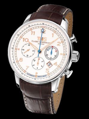 TNG Classic Yachting Cup Automatic Chronograph - White / Gold