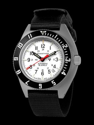 Marathon Arctic Steel Navigator Watch with Date Automatic