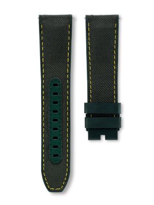 Delma 22mm Hybrid Cordura-Rubber Strap - Green-y