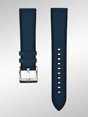 Findeisen Hybrid Cordura and Rubber Strap - Blue 20mm
